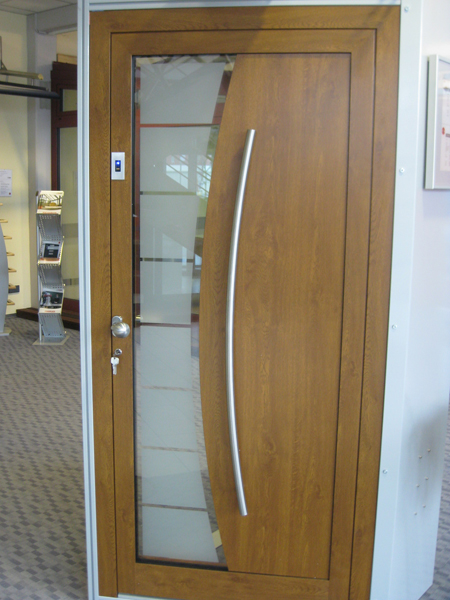  Haustür mit Glaseinsatz 